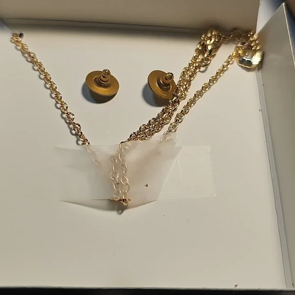Monet Pink and Gold Jewelry Set
